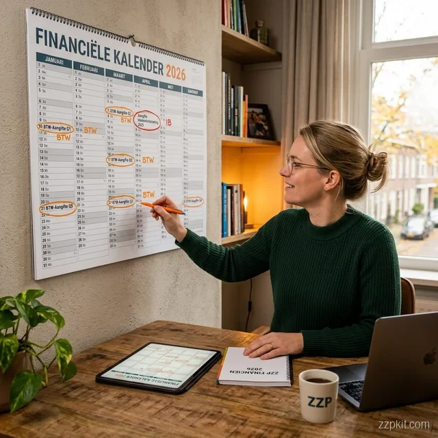 ZZP Financiële Kalender 2026: harde deadlines, voorwaardelijke deadlines en controlemomenten